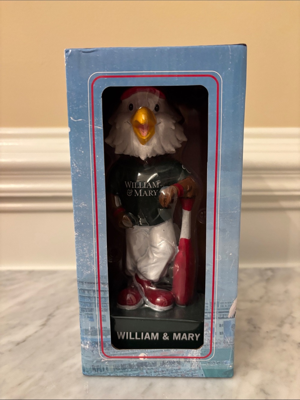 Washington Nationals William & Mary Eagle Mascot Bobblehead - Green & White